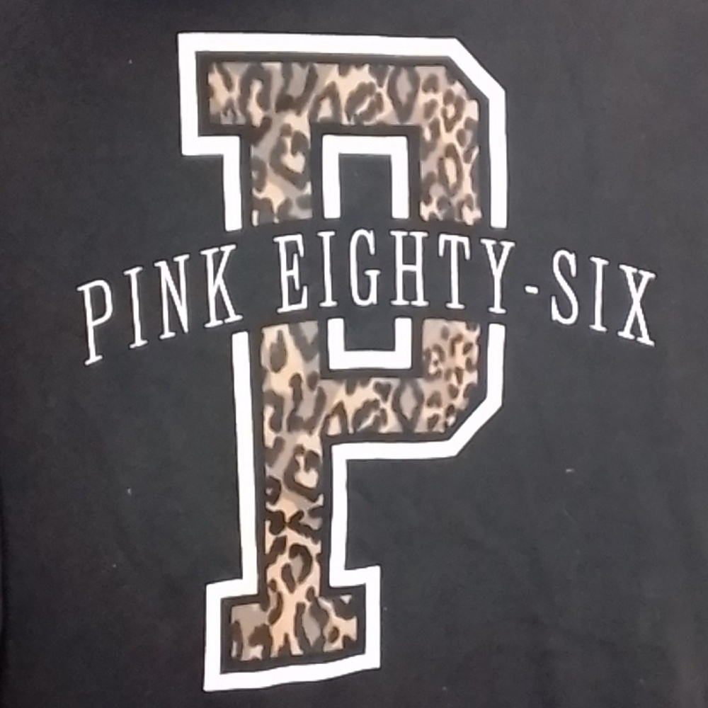 Pink hoodie black full zip small - Picture 3 of 9